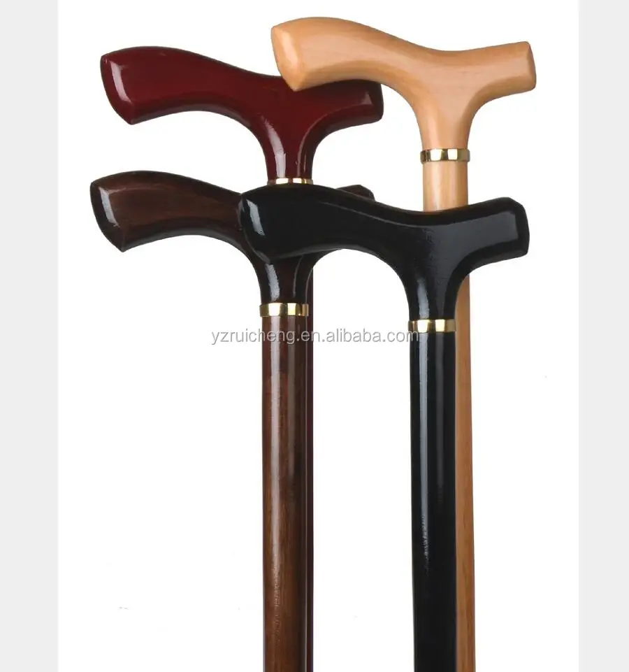 

Handmade Fashion Wooden cane Walking Stick for elderly, Black, wine red, origin wood, black walnut