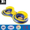 durable PVC inflatable 2-person slid tube folding plastic mesh pool float built-in cooler