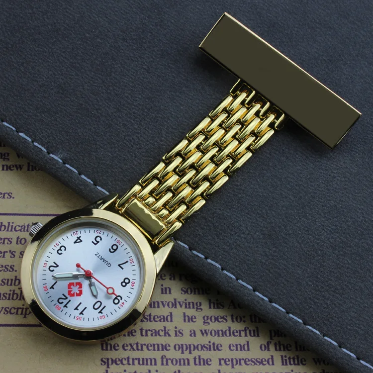 rose gold nurses watch