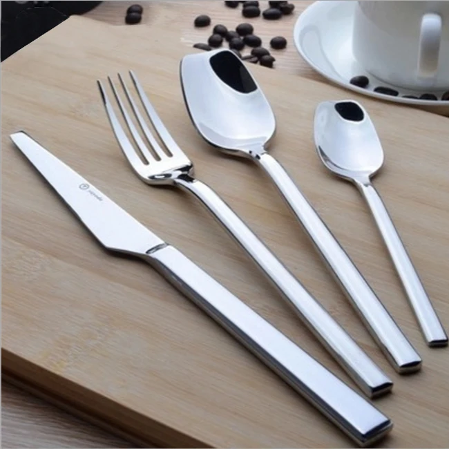

classic design hotel stainless steel flatware set restaurant cutlery