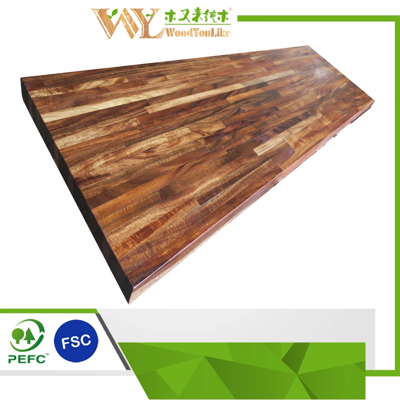 Good Quality Wax Oiled Acacia Tops 650x650x30mm Solid Acacia Worktops