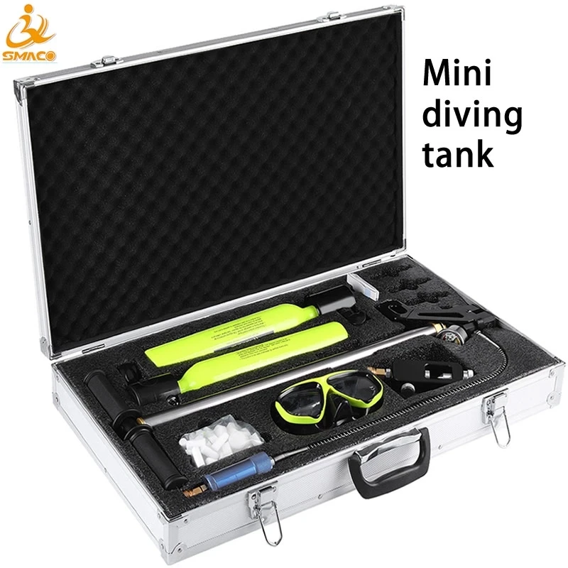 

Spare Air tank total freedom breath underwater for 5 to 10 minutes TUV CE Mini diving equipment, Yellow