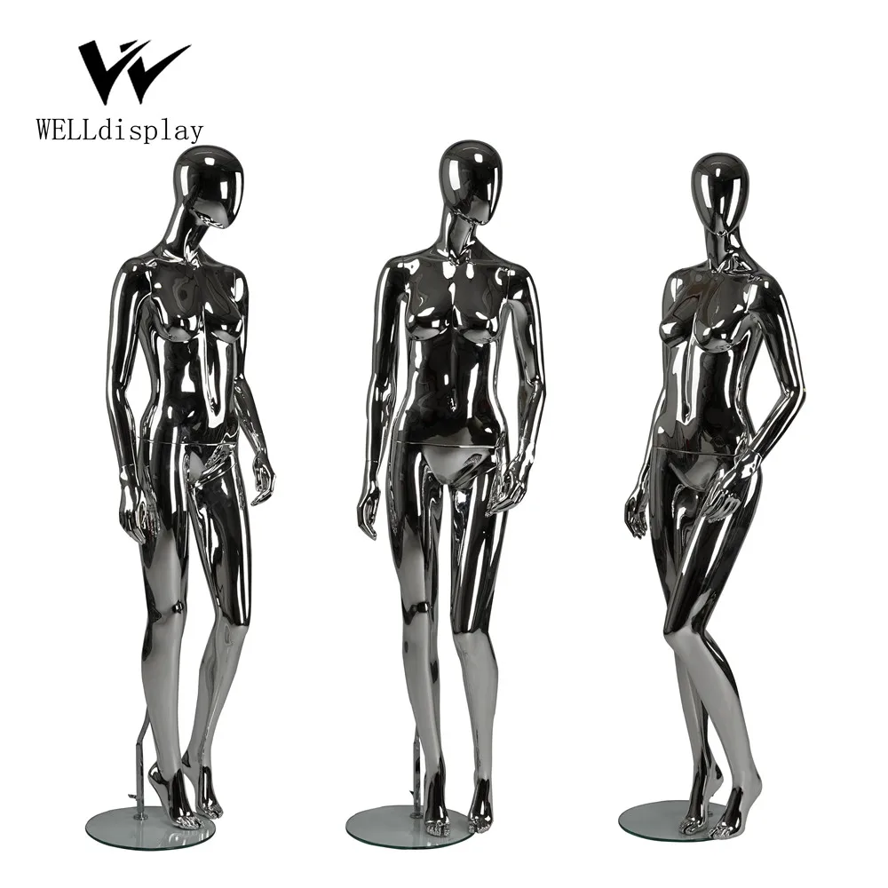 2019 New Designer Full Body Silver Mirror Coating Color Chrome Female