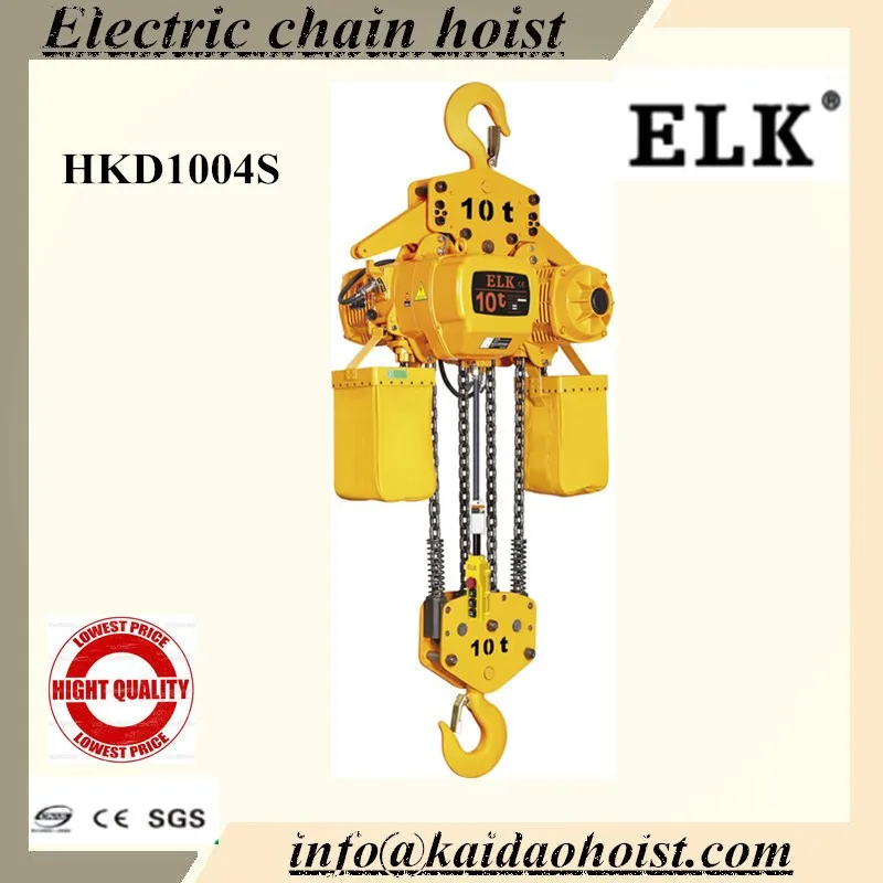 Elk 5 Ton Electric Chain Hoist With Electric Trolley Kito Crane Hoist Buy 5 Ton Electric Chain