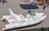 Liya 19ft rib boat draft hypalon inflatable boat with engine