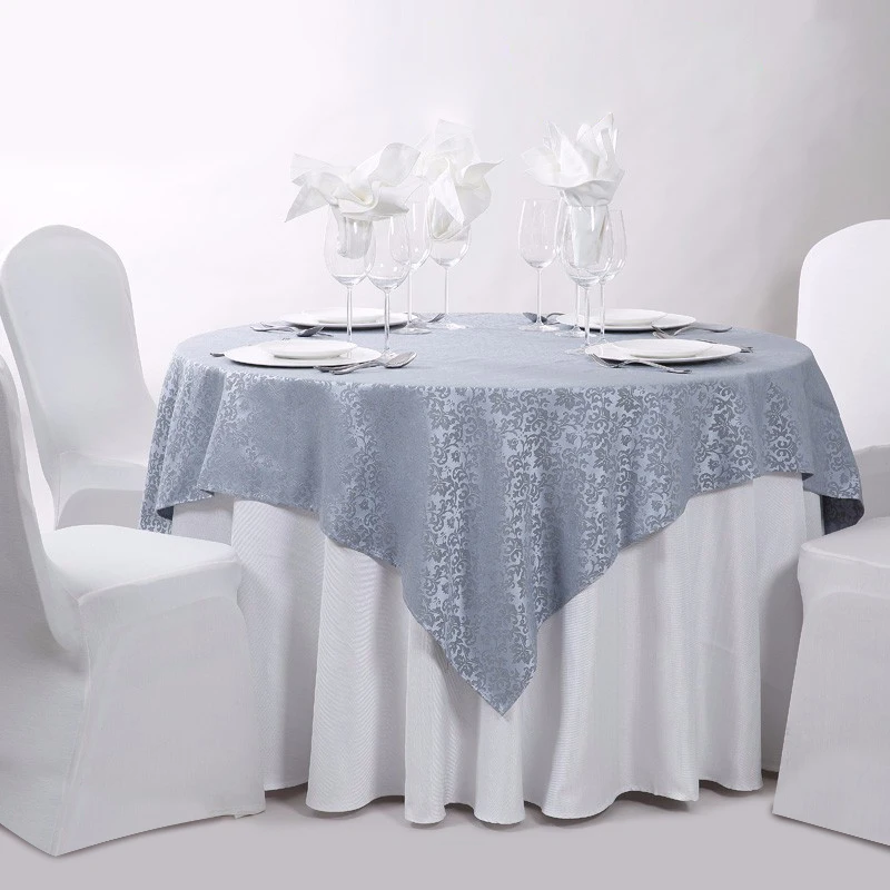 Free Sample Round White Polyester Cotton Banquet Wedding Linen Hotel Table Cloth Tablecloth For Hotels