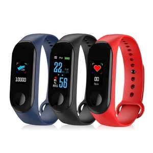 Factory price Smart Wristband 0.96 TFT Color Screen Heart Rate Monitor Smart Bracelet Sport Smart Watch M3