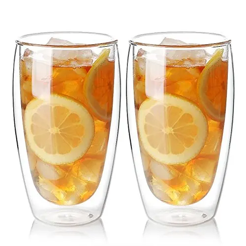 

350 ml Handmade travel Glass coffee mugs coffee glasses with customized logo, Transparent