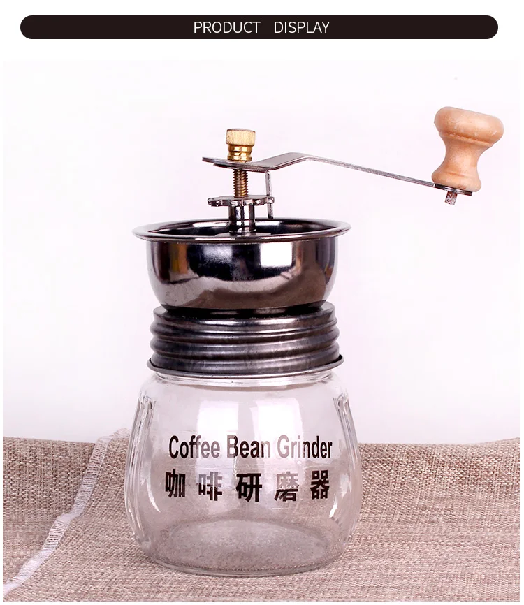 Glass Coffee Grinder Manual Coffee Bean Mills