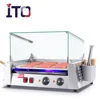 hot sale mini hot dog roller grill sausage grill roller with glass cover