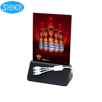 

Shengyi Patent Product 3in1 cable New Restaurant Menu Power Bank with Advertising