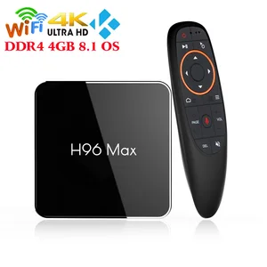 OEM/ODM S905X2 CPU Android TV Box 4GB RAM 64GB ROM DDR4 TV BOX H96 MAX X2 Dual wifi 4K Smart media player VS X96 MAX