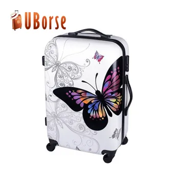 butterfly luggage set