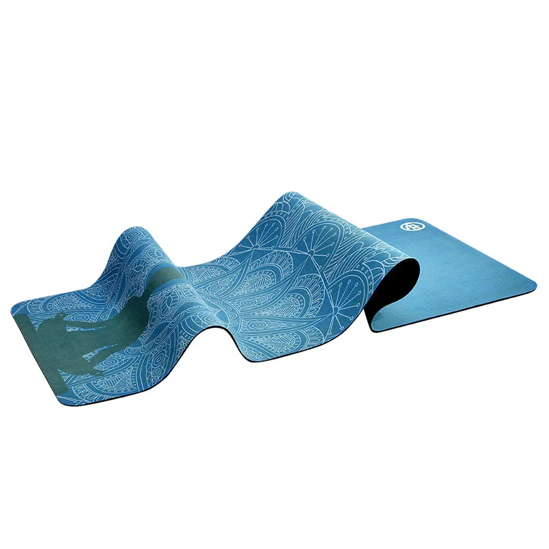 

OEM Mini Organic Embossing Logo Natural Rubber Portable Yoga Mat, Customized color