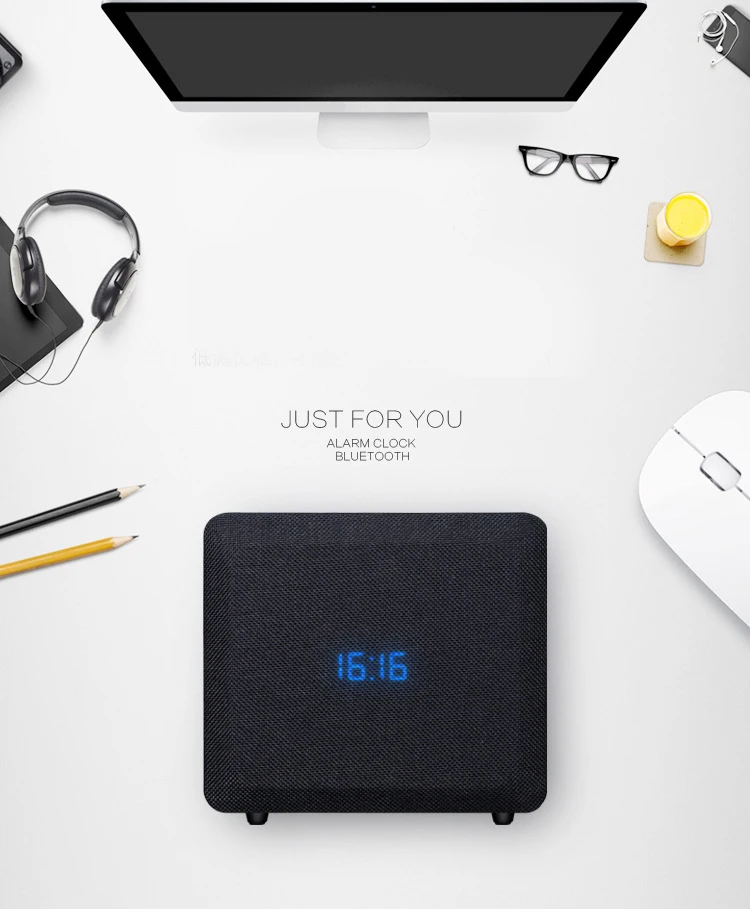 2018 New  Support USB TF Card FM Radio Alarm Clock Handsfree Calling Retro Wooden Bookshelf Bluetooth Speaker