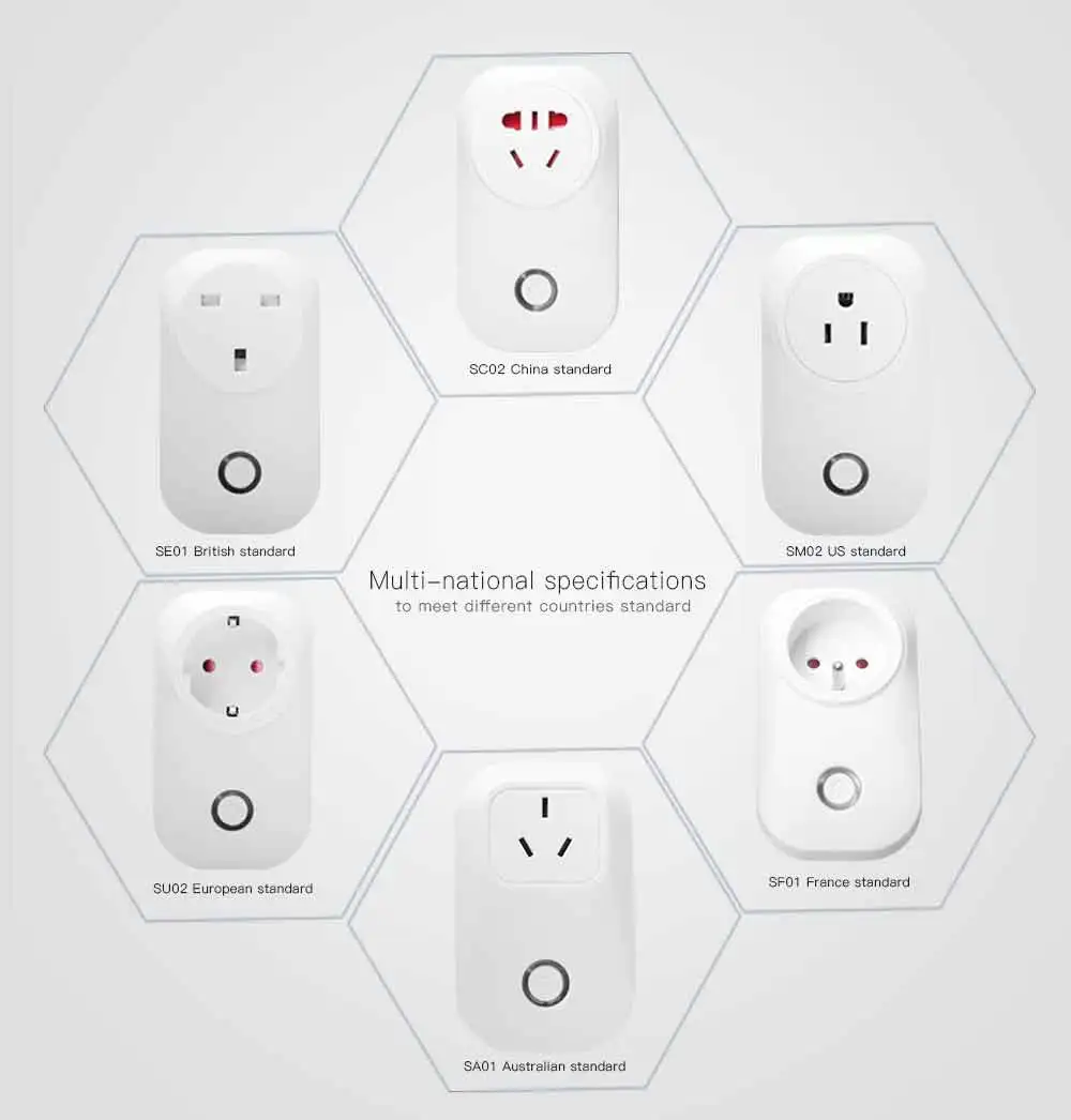 Voice Control Air Conditioner Us Smart Wifi Socket And Plug With Sdk