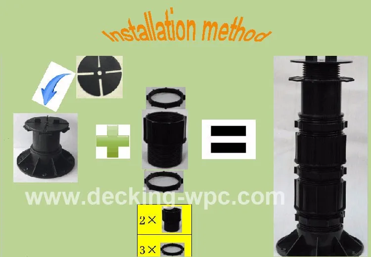 Adjustable Plastic Pedestal Plastic Pedestal Paver Support Plastic