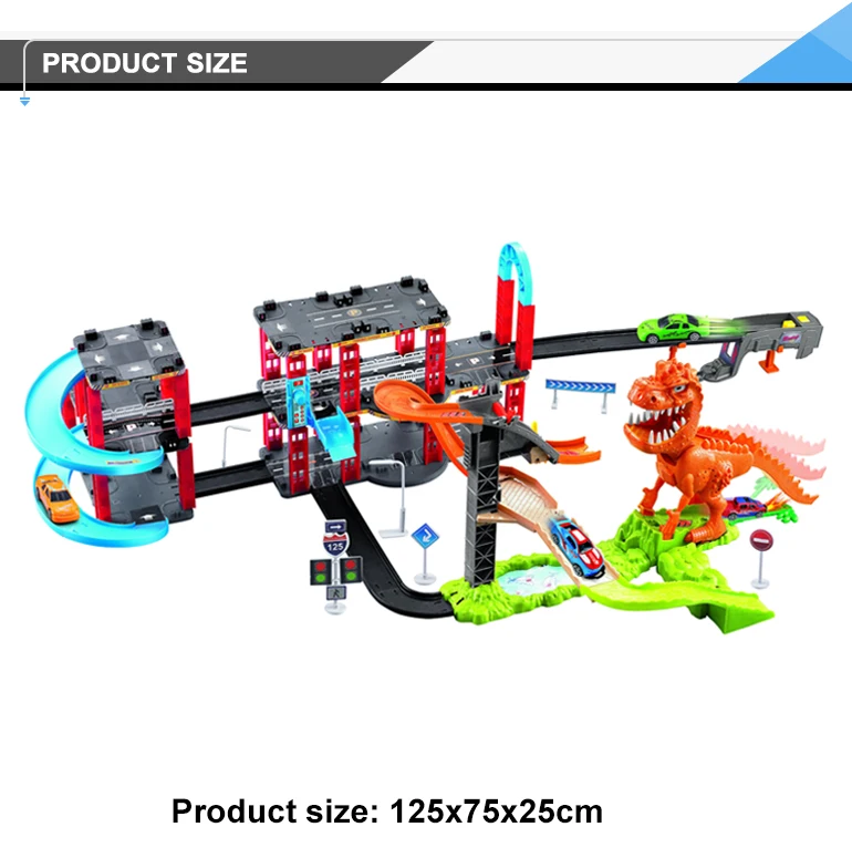 dinosaur double loop track set