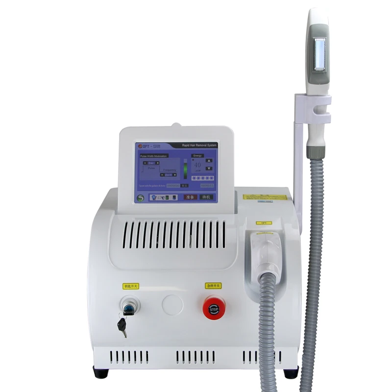 

Free shipping 2021 CE certified Skin Rejuvenation device laser shr Ipl opt hair removal machine for home salon use machine, White