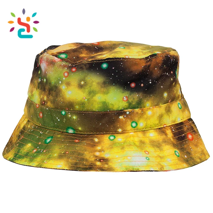 galaxy bucket hat with string