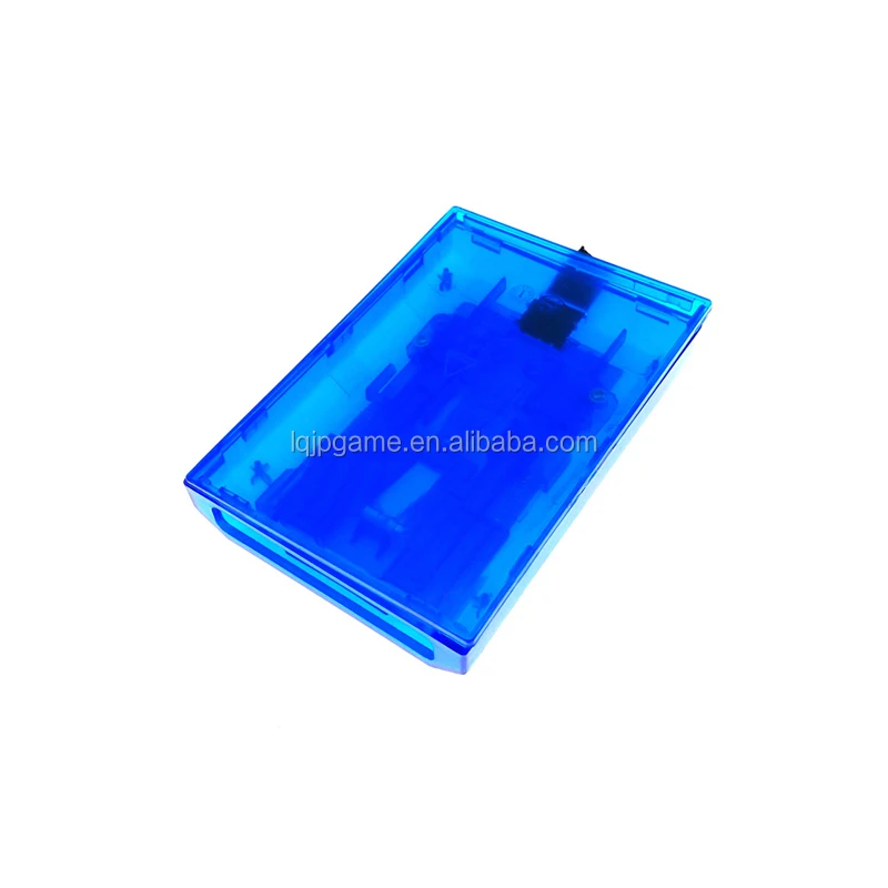 Clear Blue/Red Hard Drive Enclosure Replacement Case Shell For Xbox 360 Slim Console Hard Drive HDD Case