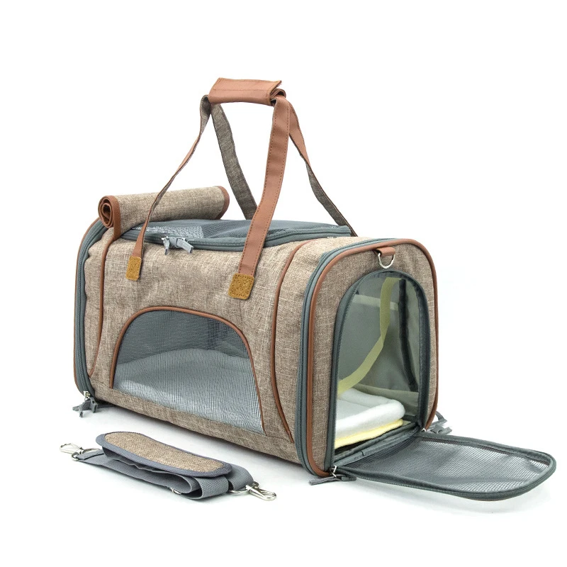Wholesale Custom Fashion Foldable Pet Carrier Bag Portable Outdoor ...