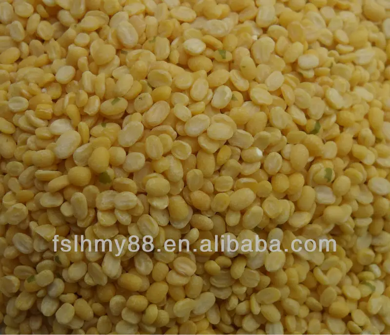 
North china skinless split green mung bean 