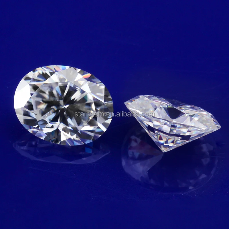 

China made oval cut 7X9mm 3ct artificial diamonds moissanite for ring setting