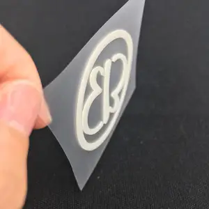 Any color 3D heat transfer silicone label designer embossed logo PVC rubber patch for clothing/bag 2