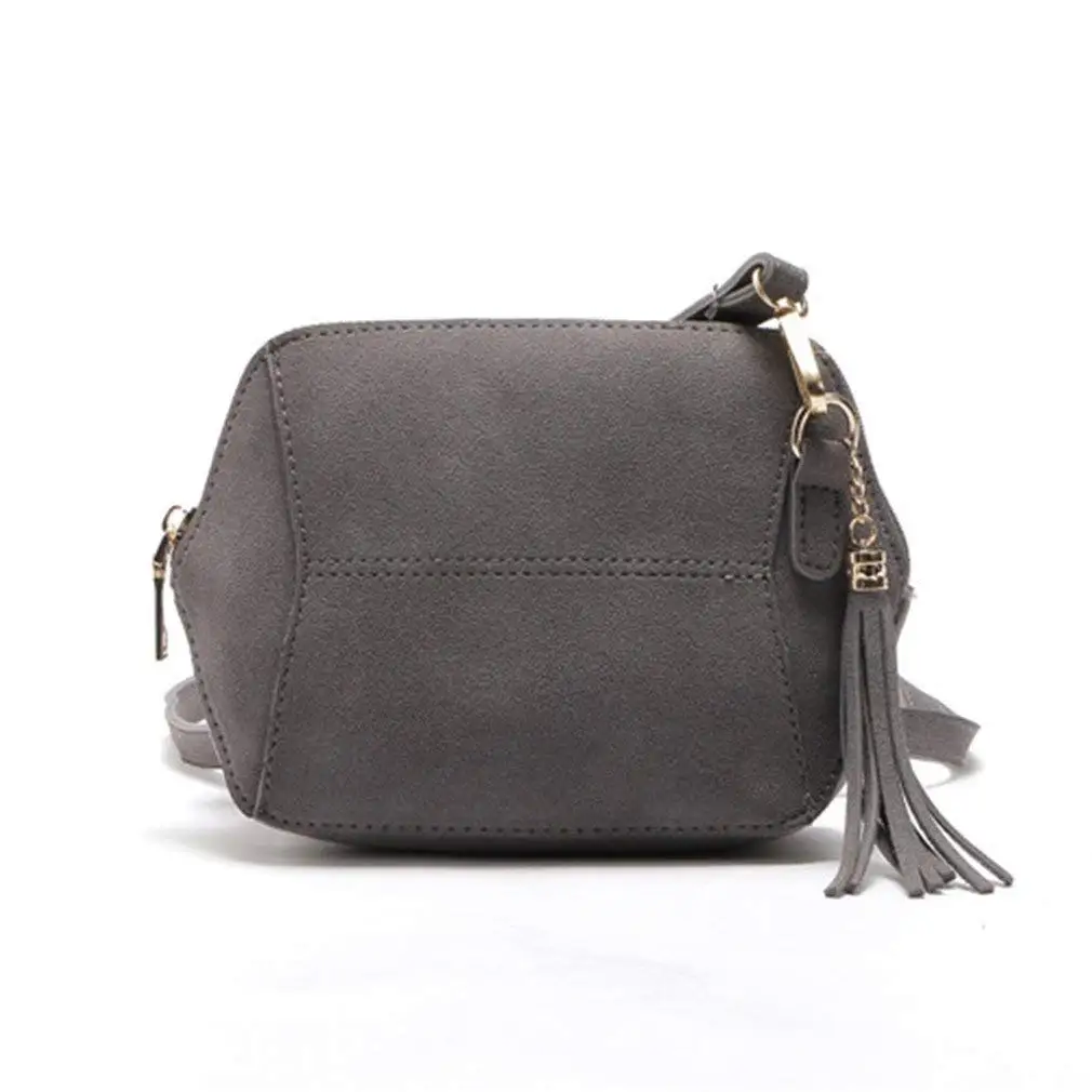 grey suede evening bag