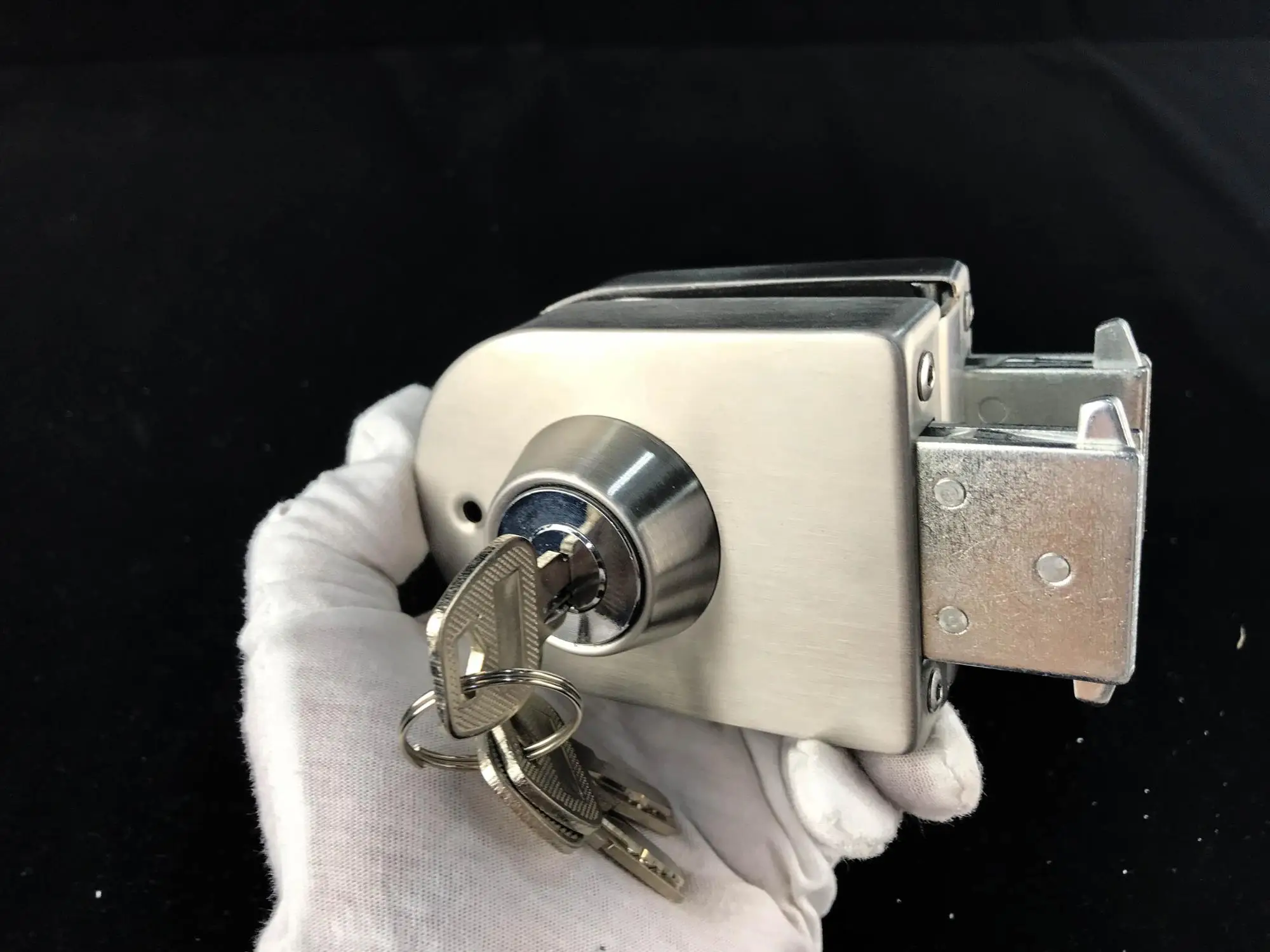 Stainless Steel Durable Door Lock Ju409 Frameless Glass Door Electric