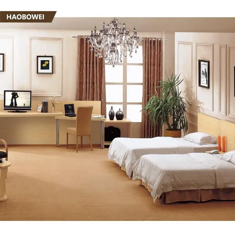 
Luxury 5 star HPL Laminates hotel interior furniture with bedstead/ hotel bed headboard 