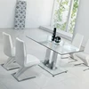 Save percent 10 Extensible Black Glitter Dining Table with Chrom Iron Legs