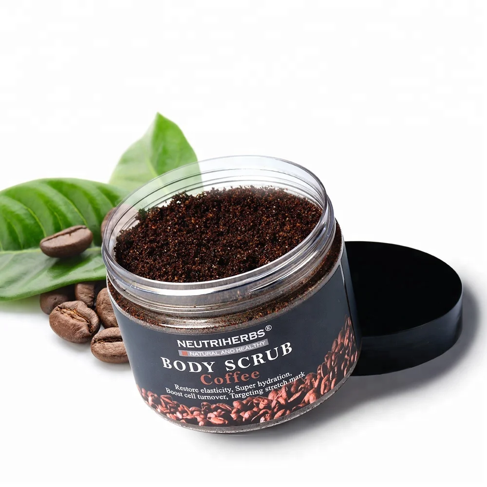 

OEM Natural Deep Cleansing Moisturizing Arabica Coffee Body Scrub, Black