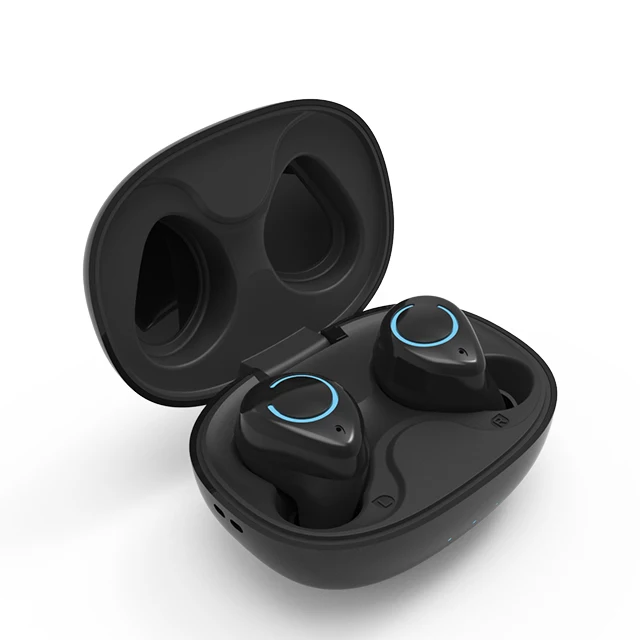 

True Wireless Mini Bluetooth Earphone In-Ear Headphone tws Earpod bluetooth 5.0 with Qi wireless charging case, N/a