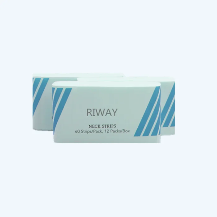 

100% Stretchable soft neck paper strips for barber using, White