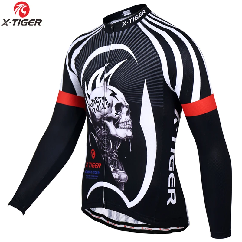 

X-TIGER Cycling Jersey Quick Dry MTB Long Sleeve Spring Breathable Maillot Ropa Ciclismo Summer Cycling Clothe Bicycle Shirt