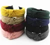 NANA free sample knitted crossing headband hair accessories with crossing for women girl