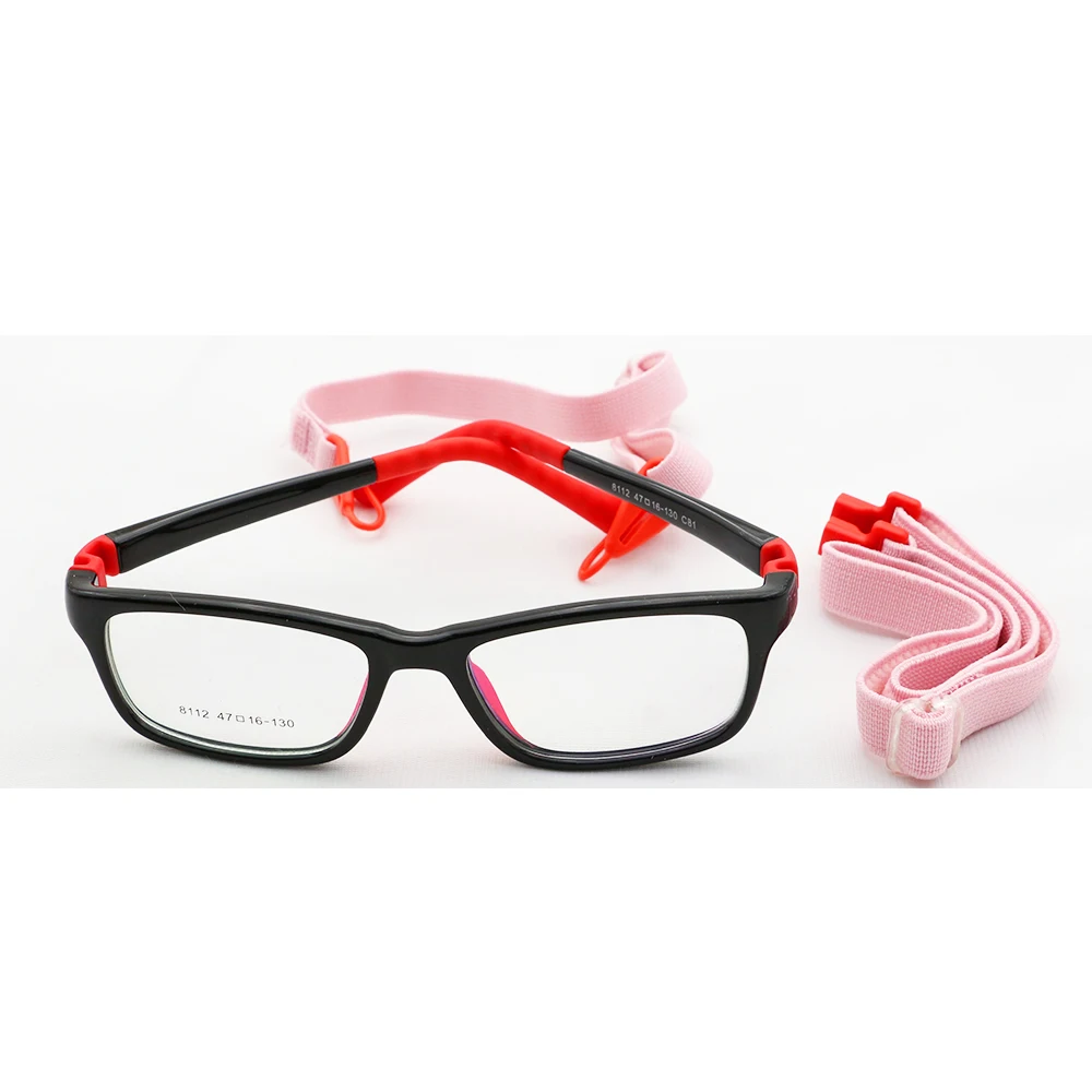 

Wholesale Latest Soft Outdoor Sports Silicon Optical Eye Glass Frames for Kids, 5 colors