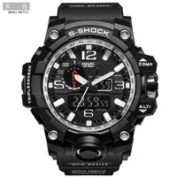 

Men Military Watch 50m Waterproof Wristwatch LED Quartz Clock Sport Watch Male relogio masculino 1545 Sport Watch Men S Shock