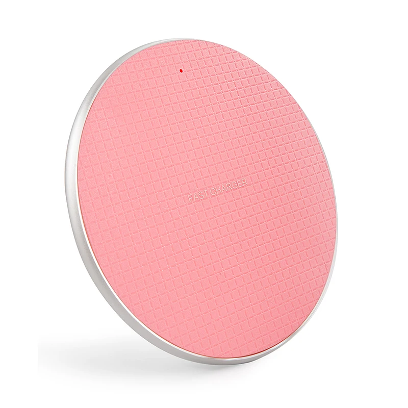 

Amazon Best Seller 10W aluminium alloy wireless charger pad unique wireless mobile phone charger for Amazon for Ebay, Black;pink;blue;red;gray