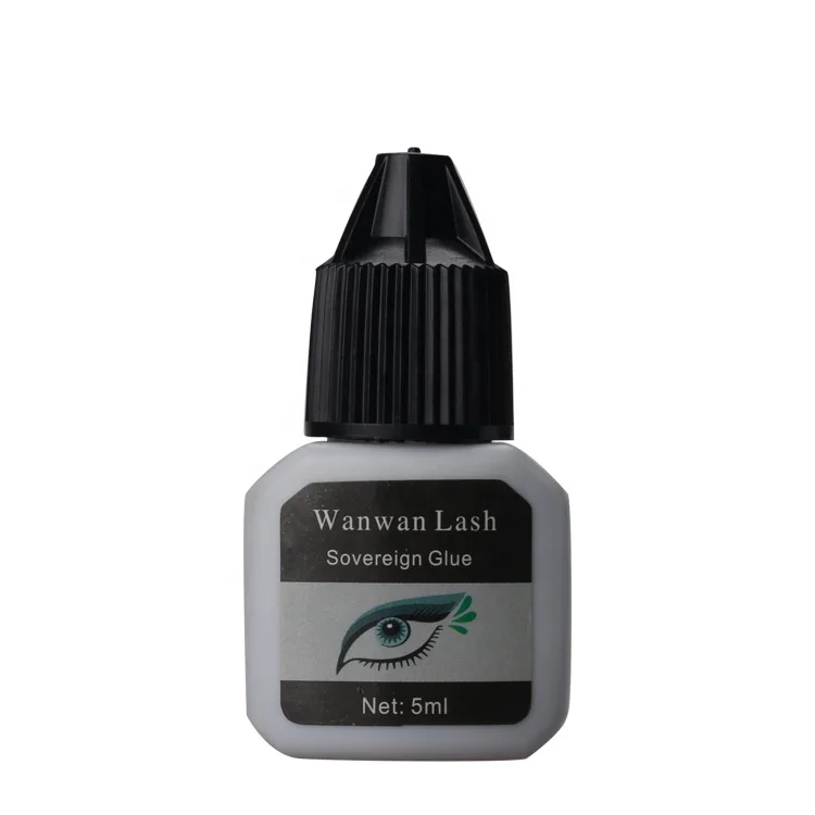 
5ml custom best latex free false lash adhesive container vendor lady black eyelash glue wholesale bulk 