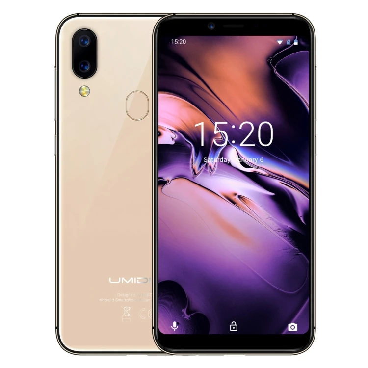 

Original Dropshipping Gold UMIDIGI A3 Global Version Smart Cell Phone 2GB 16GB Android 8.1 Mobile Phablet Phone 4G