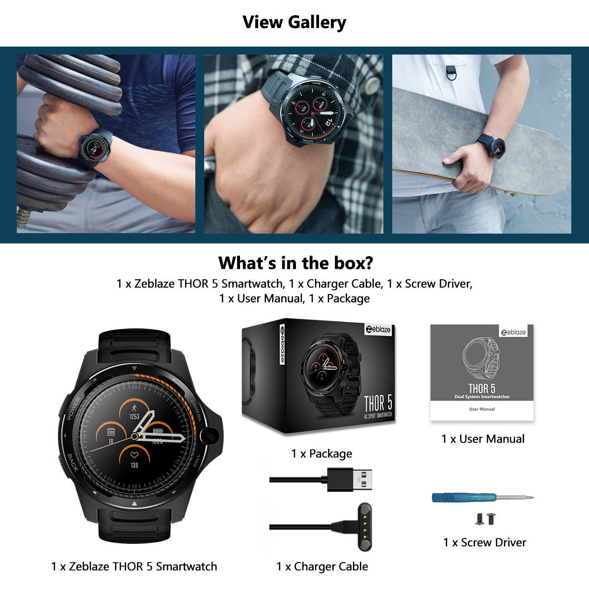 smartwatch with 8mp camera