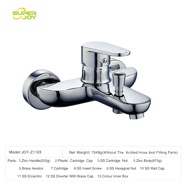 Custom Wall Mounted Single Handle Bath Spanish Style Bathroom Faucet