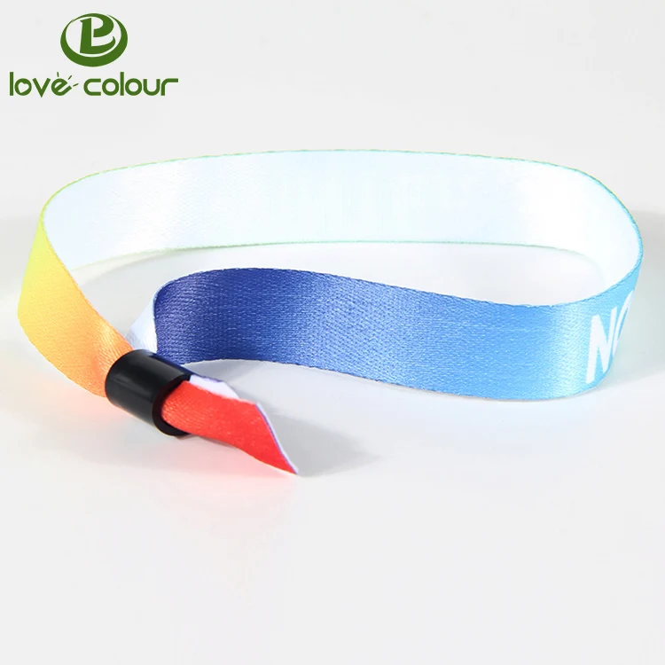 Blue color sublimation wristband
