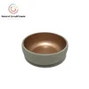 Natural Gray Concrete Copper Rose Gold Paint Fruit Bowl Gold Plated Concrete Cement Bowl