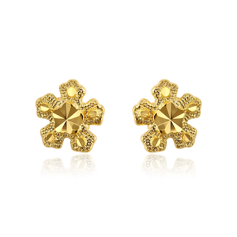 

Xuping fashion 24k gold plated jewelry new designs dubai gold jewelry earring stud