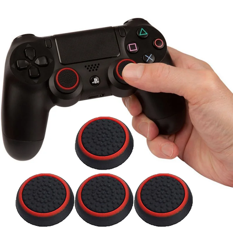 Silicone Analog Thumb Stick Grips Cover for Playstation 4 PS4 Pro Slim for PS3 Controller Thumbstick Caps for Xbox 360 One