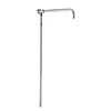 Brass Rigid riser kit with chrome without rose and Wall mounted shower arm bathroom accessories